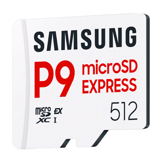 microSD Express Card P9 Express R-Perspective White 