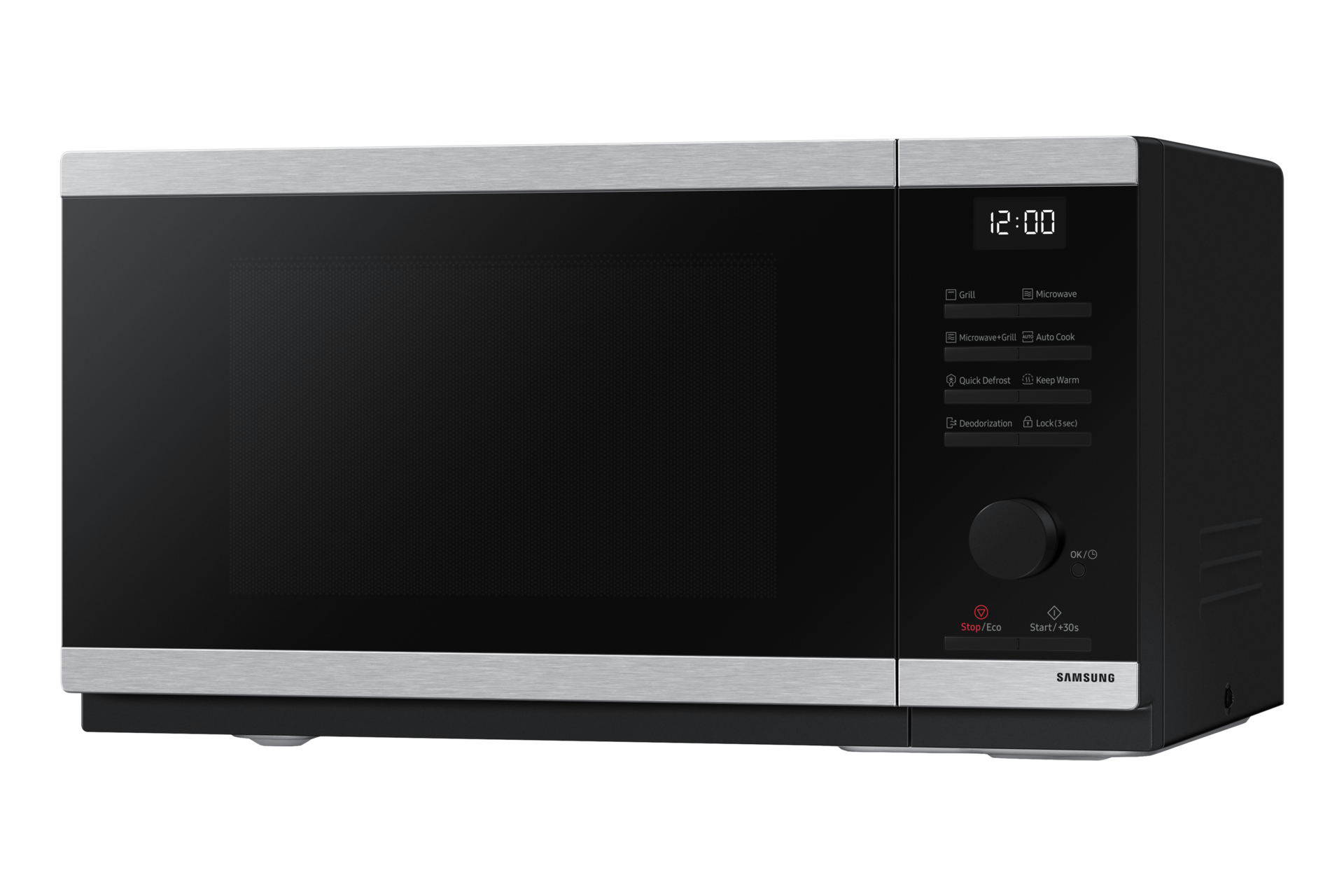 MW4000D Grill/Solo MWO With Grill Fry and Bread Defrost R-Perspective Silver 