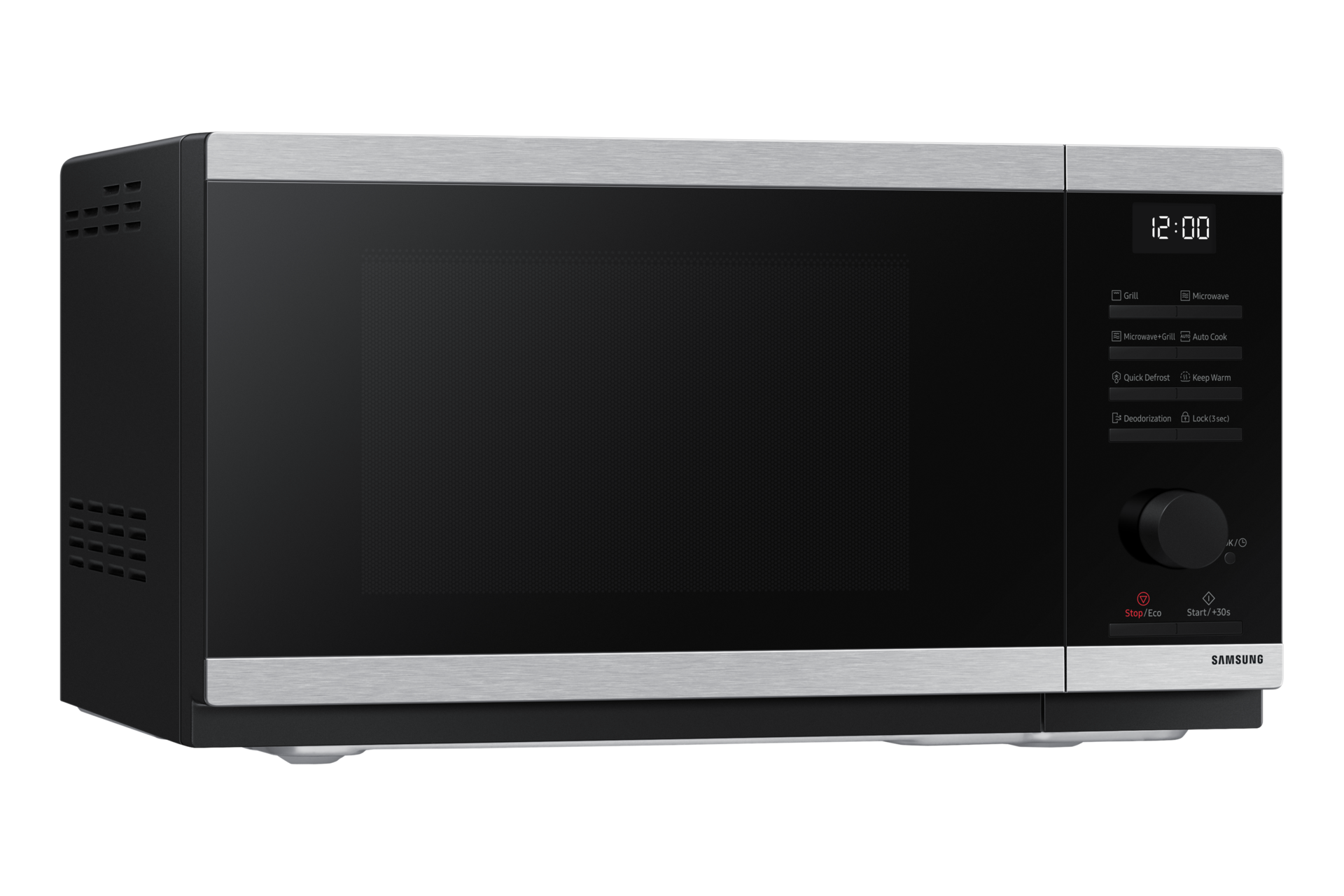 MW4000D Grill/Solo MWO With Grill Fry and Bread Defrost L-Perspective Silver 