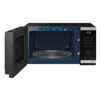 MW4000D Grill/Solo MWO With Grill Fry and Bread Defrost Front-Open1 Silver 