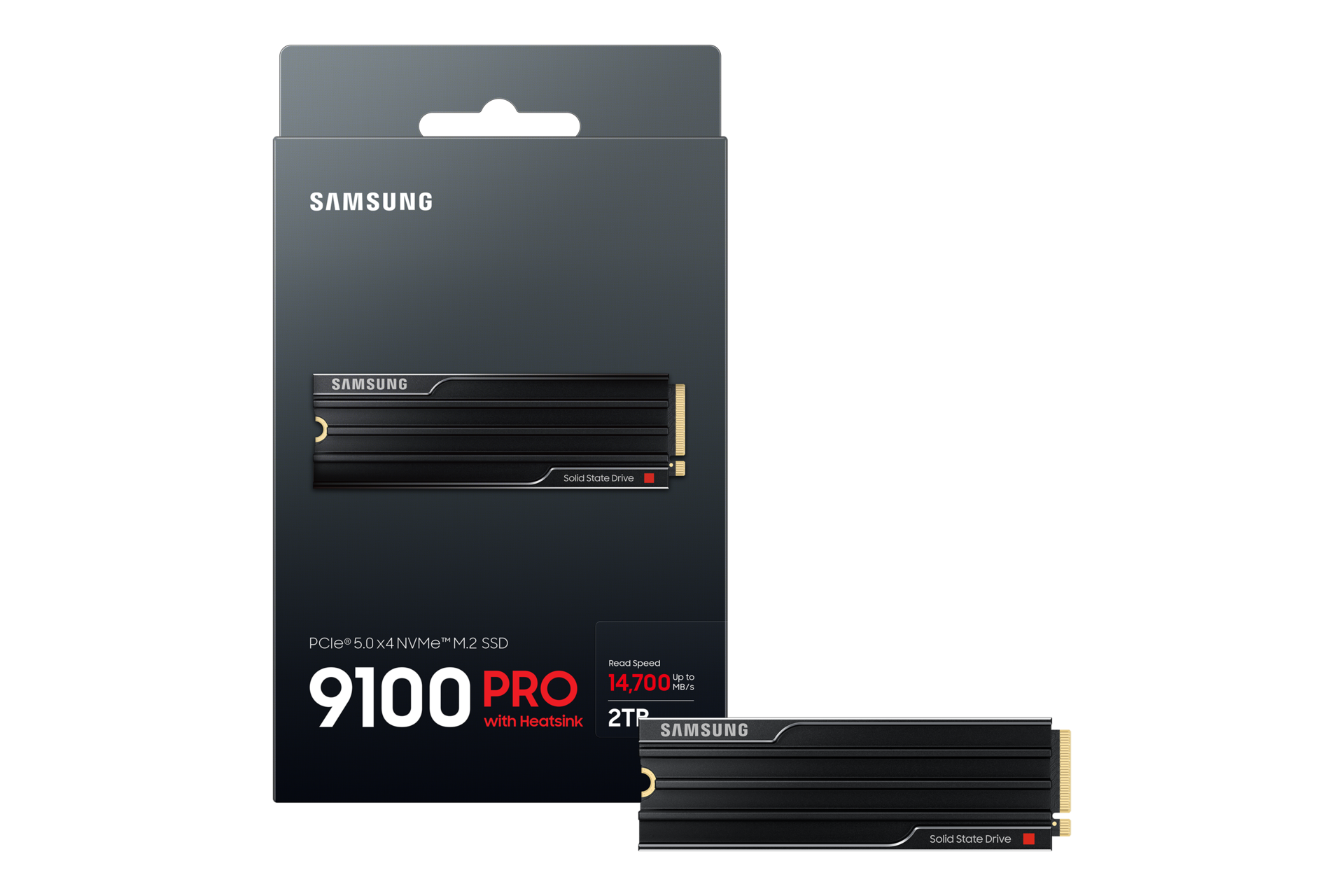9100 PRO with Heatsink NVMe M.2 SSD PKG-Full-Shot Black 