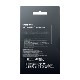 9100 PRO with Heatsink NVMe M.2 SSD PKG-Back Black 