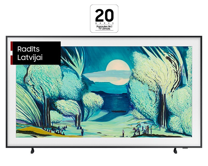 55" The Frame 4K Samsung Vision AI Smart TV (2025) Melnā