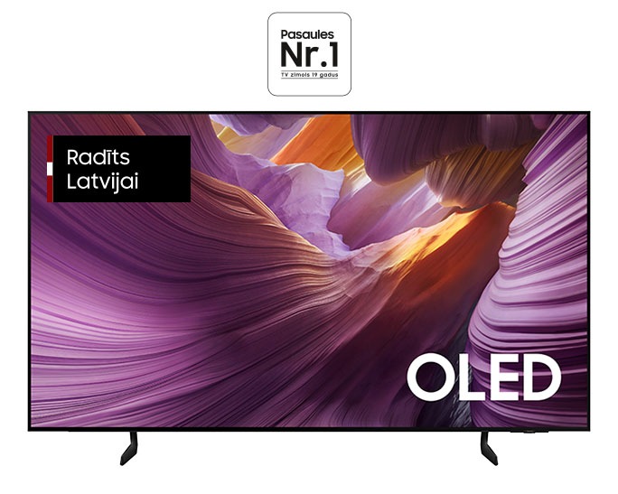 77" OLED S85F 4K Samsung Vision AI Smart TV (2025) Melnā