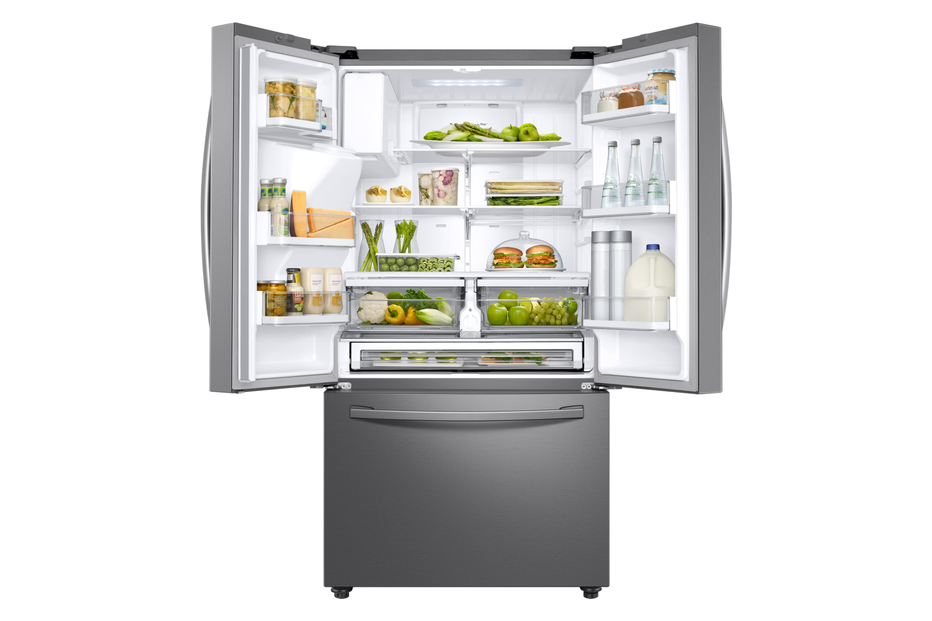 front-open-with-food Titanium Silver