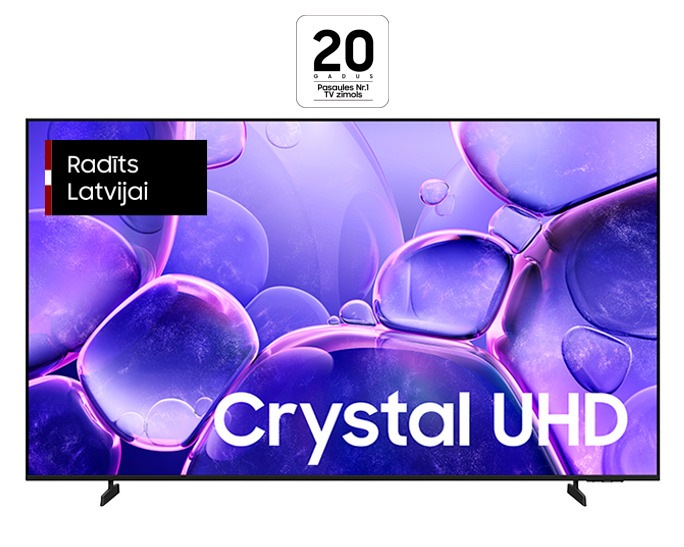 55" Crystal UHD U8000F 4K Smart TV (2025) Melnā