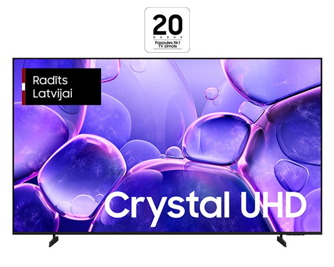 85" Crystal UHD U8000F 4K Smart TV (2025) Melnā