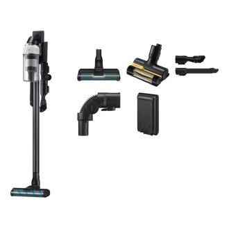 Jet 85S Stick VC 250W / 60 Min. 2.43kg with the Slim LED Brush Front Satin Greige 