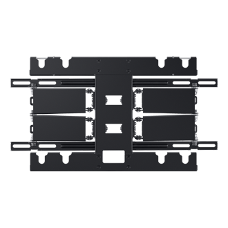 Full Motion Slim Wall Mount Front Black 