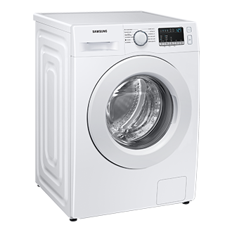 WW4000T (WW70T4020CH/EO) Front loading Washer with Hygiene Steam, Digital Inverter Technology, Drum Clean L-Perspective White 