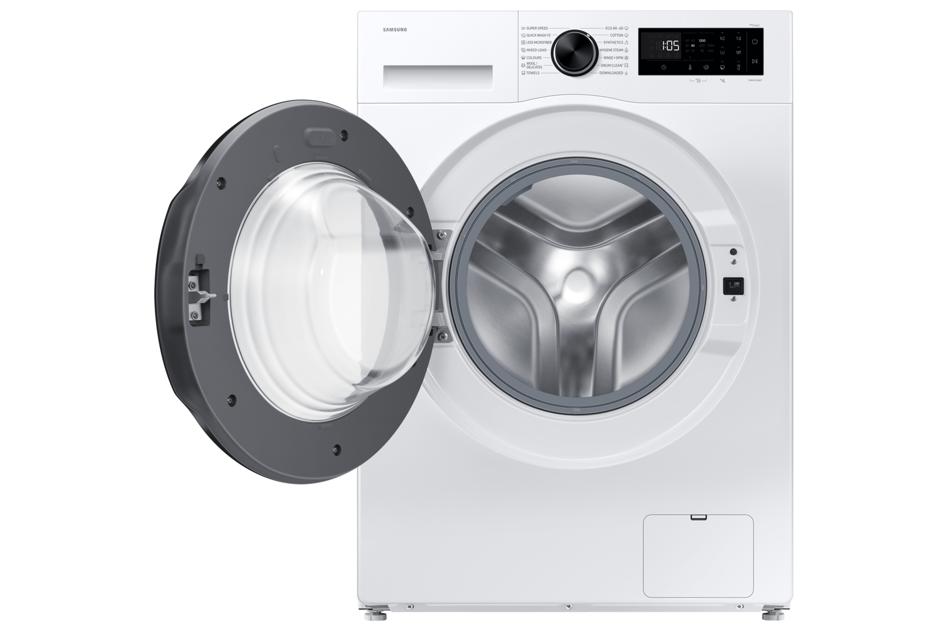 Laundry with Grade A Energy Efficiency and AI Ecobubble 8kg Front-Open White 