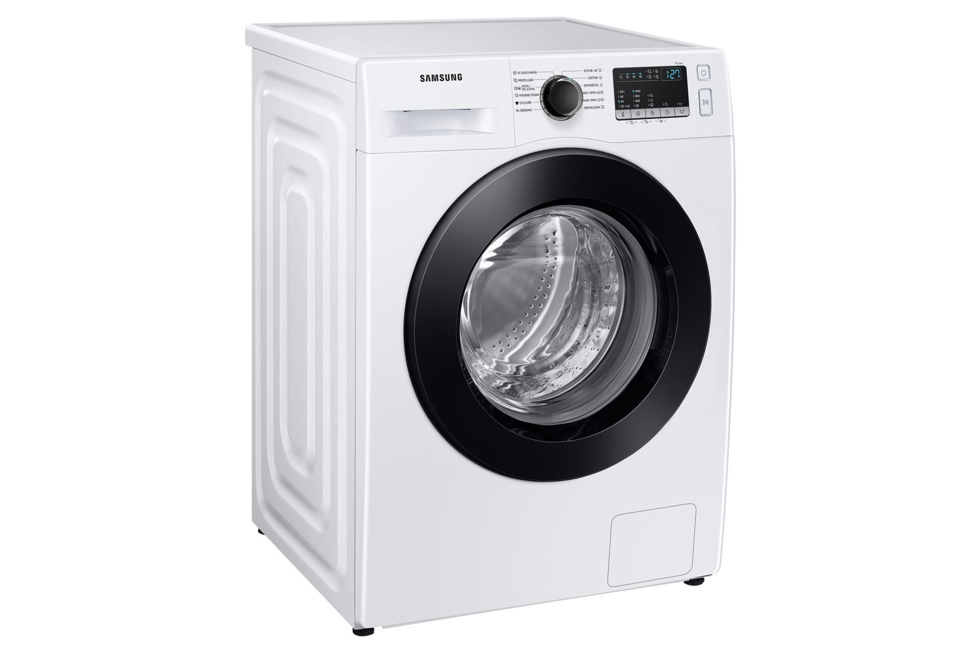WW4000T (WW70T4020CH/EO) Front loading Washer with Hygiene Steam, Digital Inverter Technology, Drum Clean L-Perspective White 