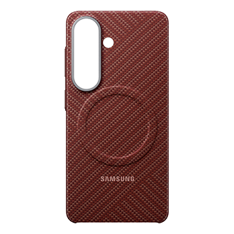 Galaxy S26 Carbon Magnet Case Front2 Red 
