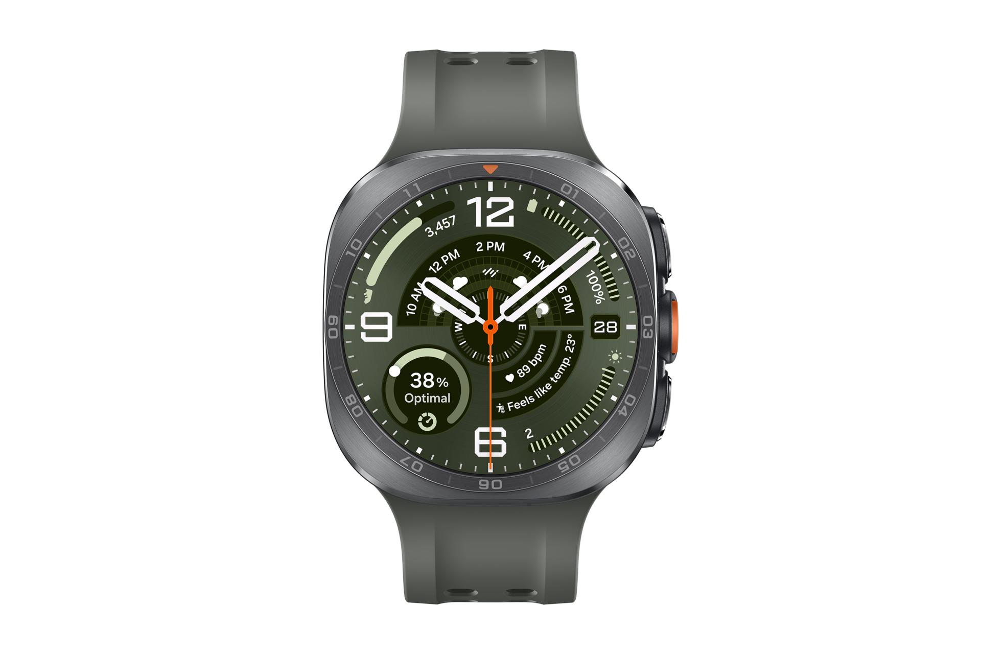 Galaxy Watch Ultra2 Front2 Titanium Silver 