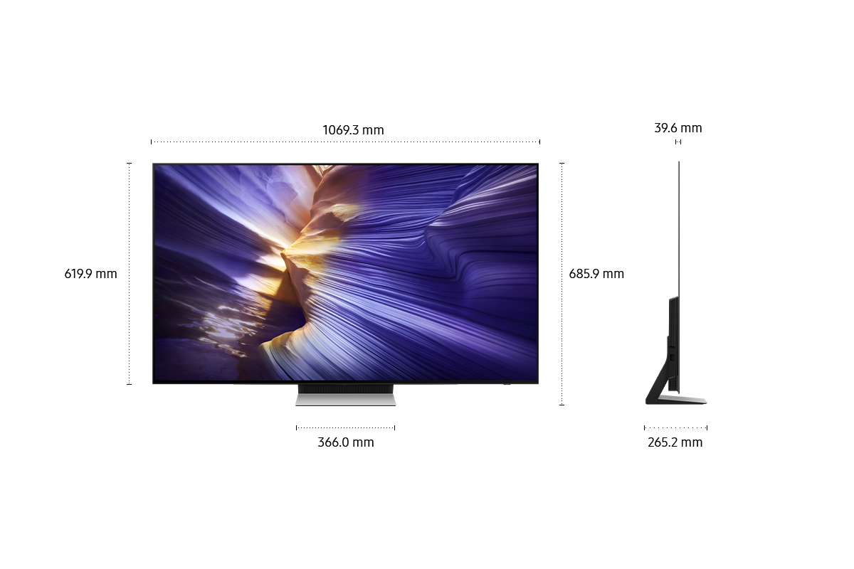 48" OLED S90F 4K Samsung Vision AI Smart TV (2025) Black