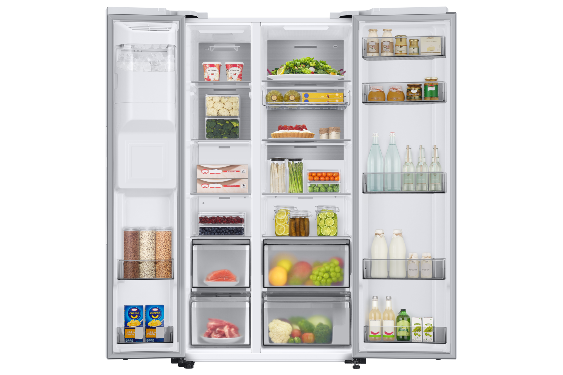 front-open-with-food White