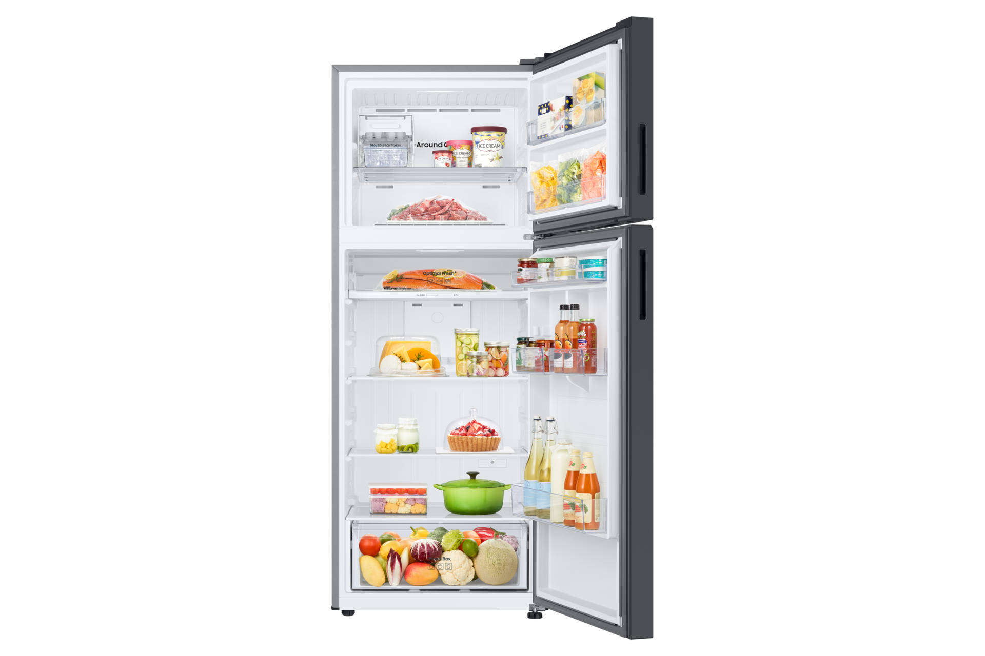 front-open-with-food Clean Black