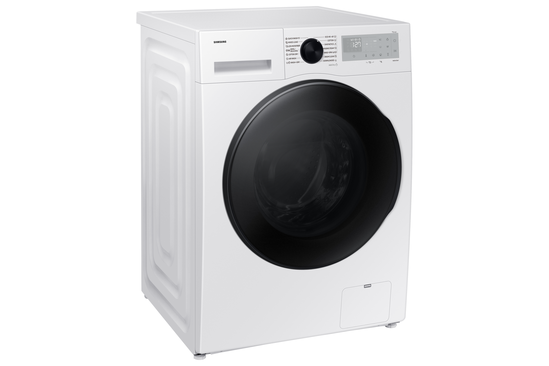 9kg WD5000D Комбинирана машина со SmartThings AI Energy Mode и AI Ecobubble™ L-Perspective White 