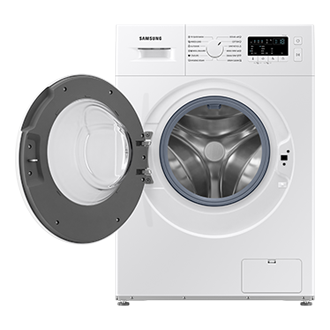 6kg WW3000AM Front loading Washer with Digital Inverter Technology and Hygiene Steam Front-Open White 