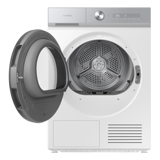 10 kg capacity clothes dryer with AI Dry feature Front-Open White 