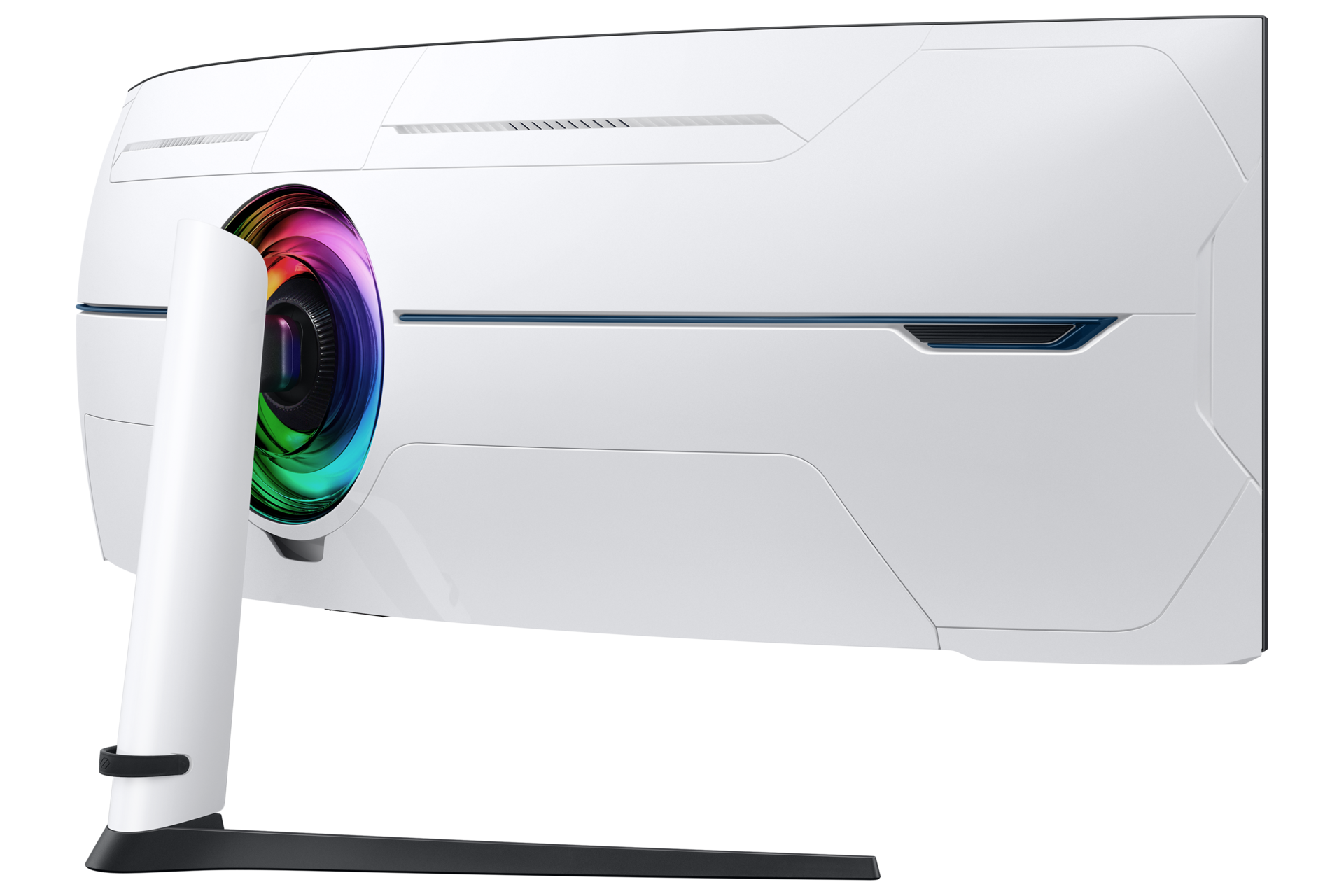 57" Odyssey Neo G9 G95NC Back-Dynamic-Left White 