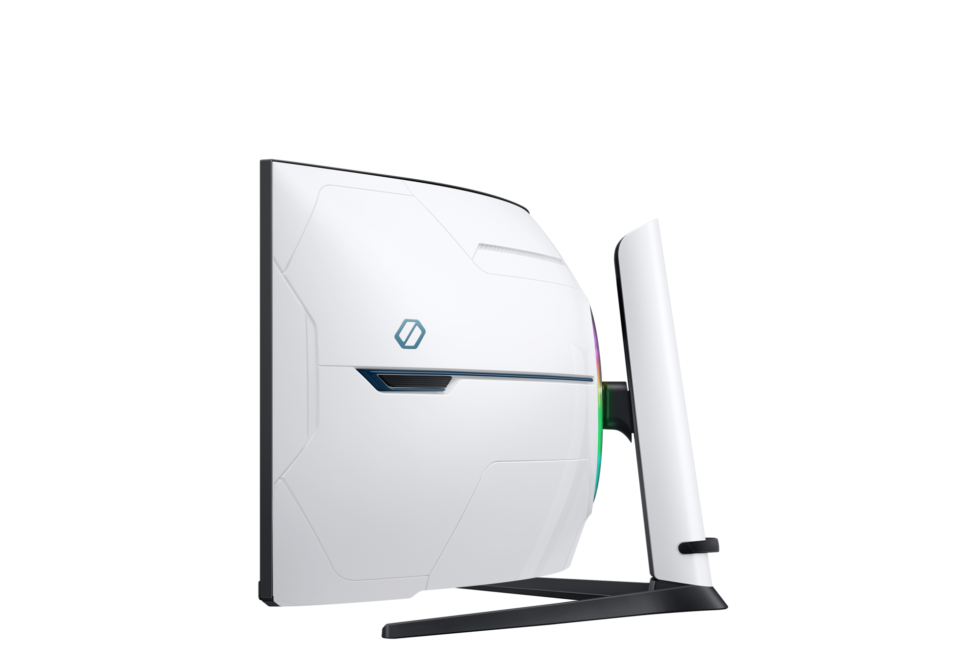 57" Odyssey Neo G9 G95NC R-Side-Down White 