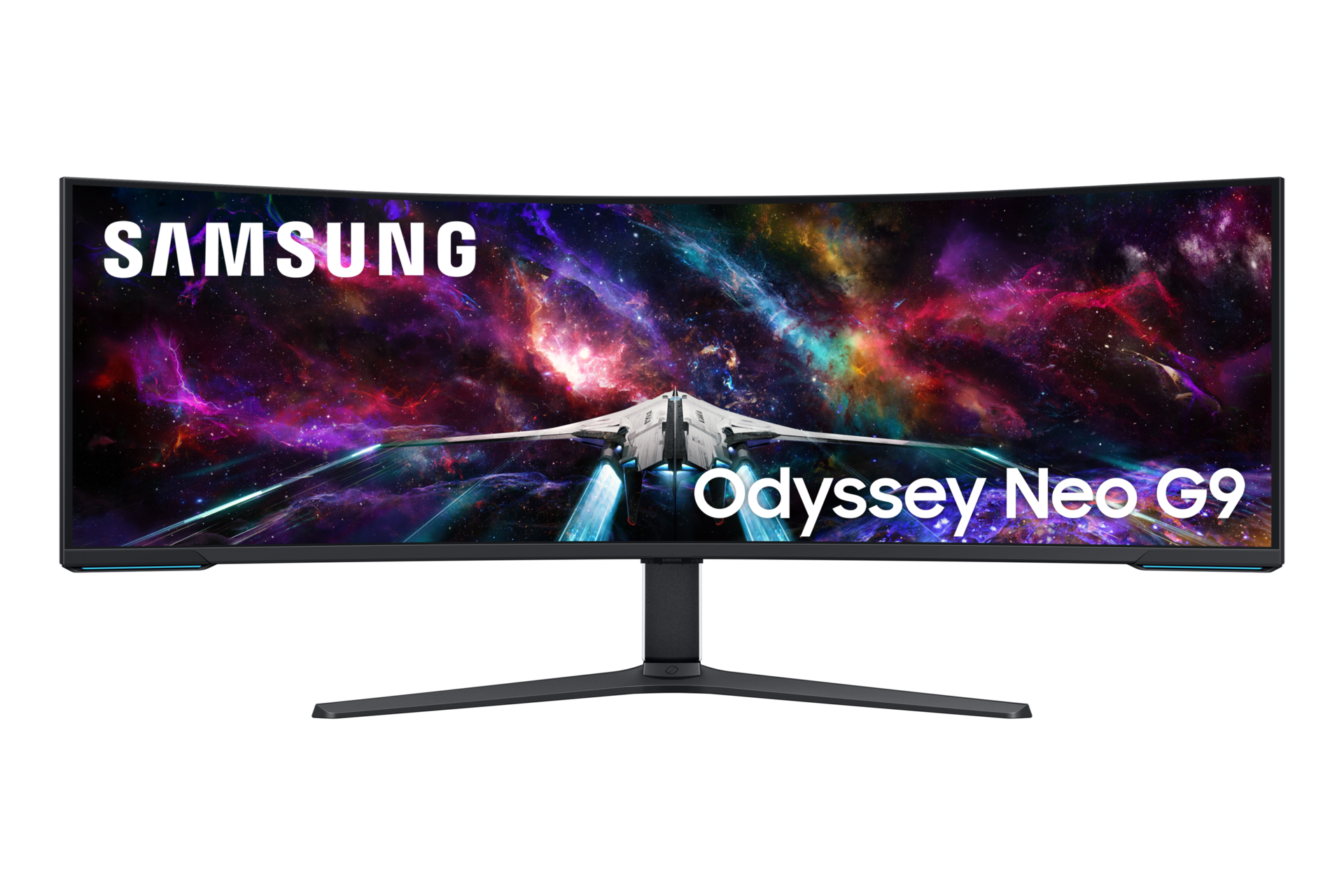 57" Odyssey Neo G9 G95NC Front1 White 