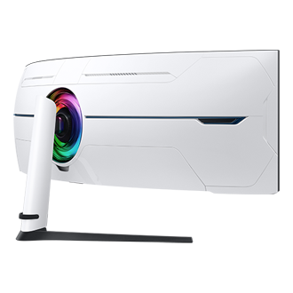 57" Odyssey Neo G9 G95NC Back-Dynamic-Left White 