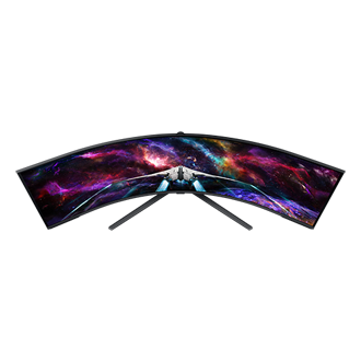 57" Odyssey Neo G9 G95NC Front-Over White 