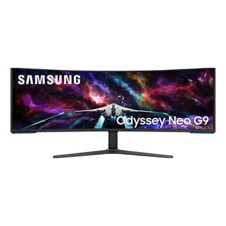57" Odyssey Neo G9 G95NC Front1 White 