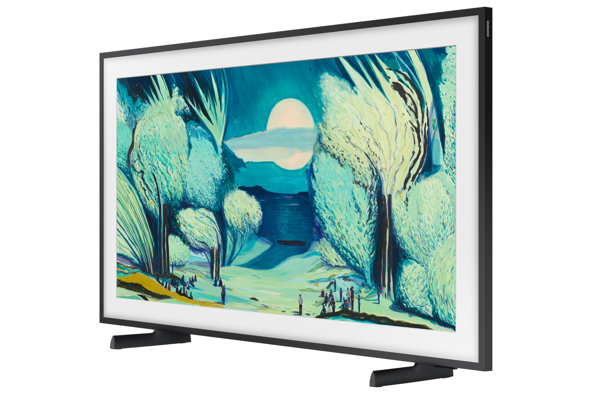 The Frame 4K Samsung Vision AI Smart TV (2025) R-Perspective1 Black 