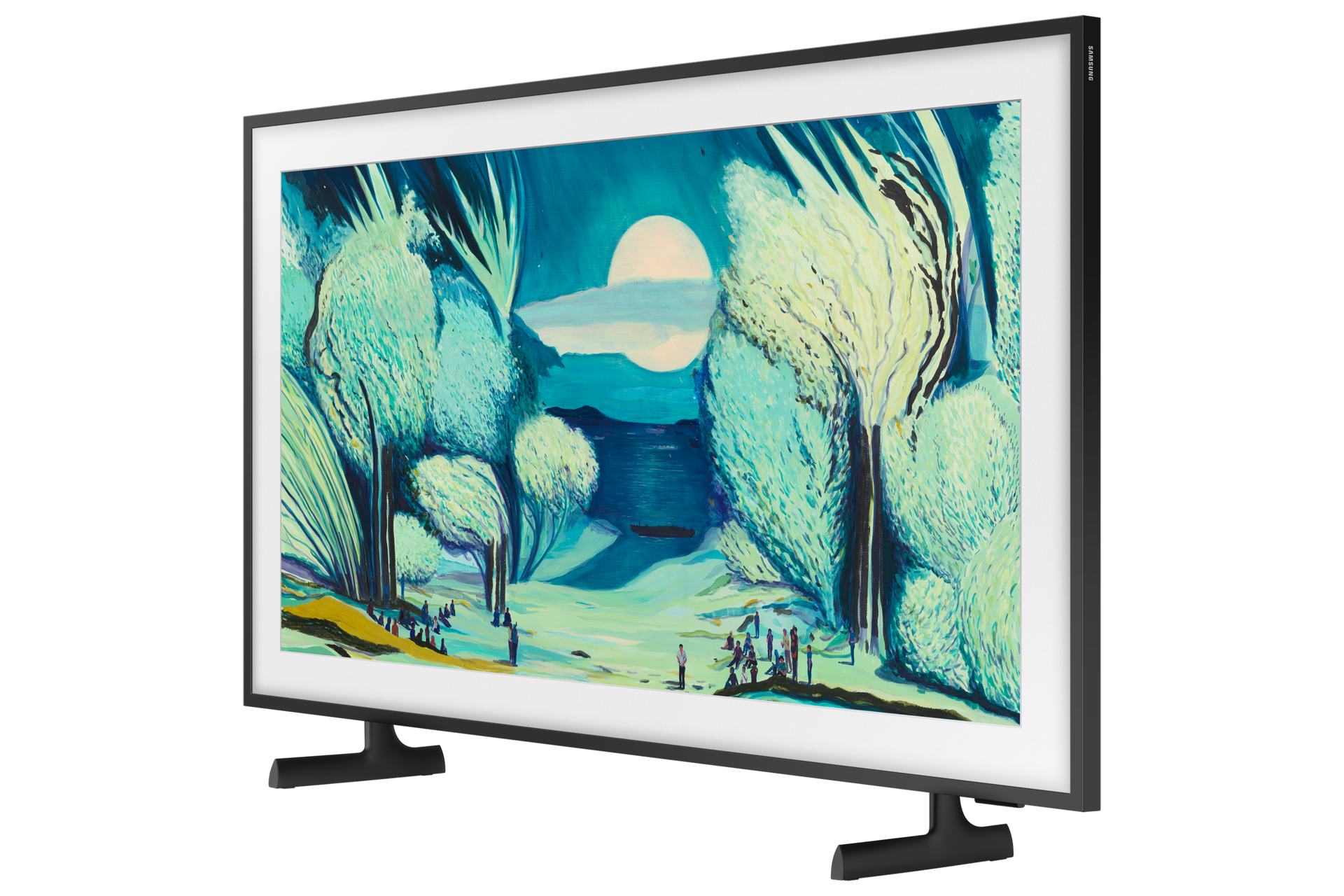 The Frame 4K Samsung Vision AI Smart TV (2025) R-Perspective2 Black 