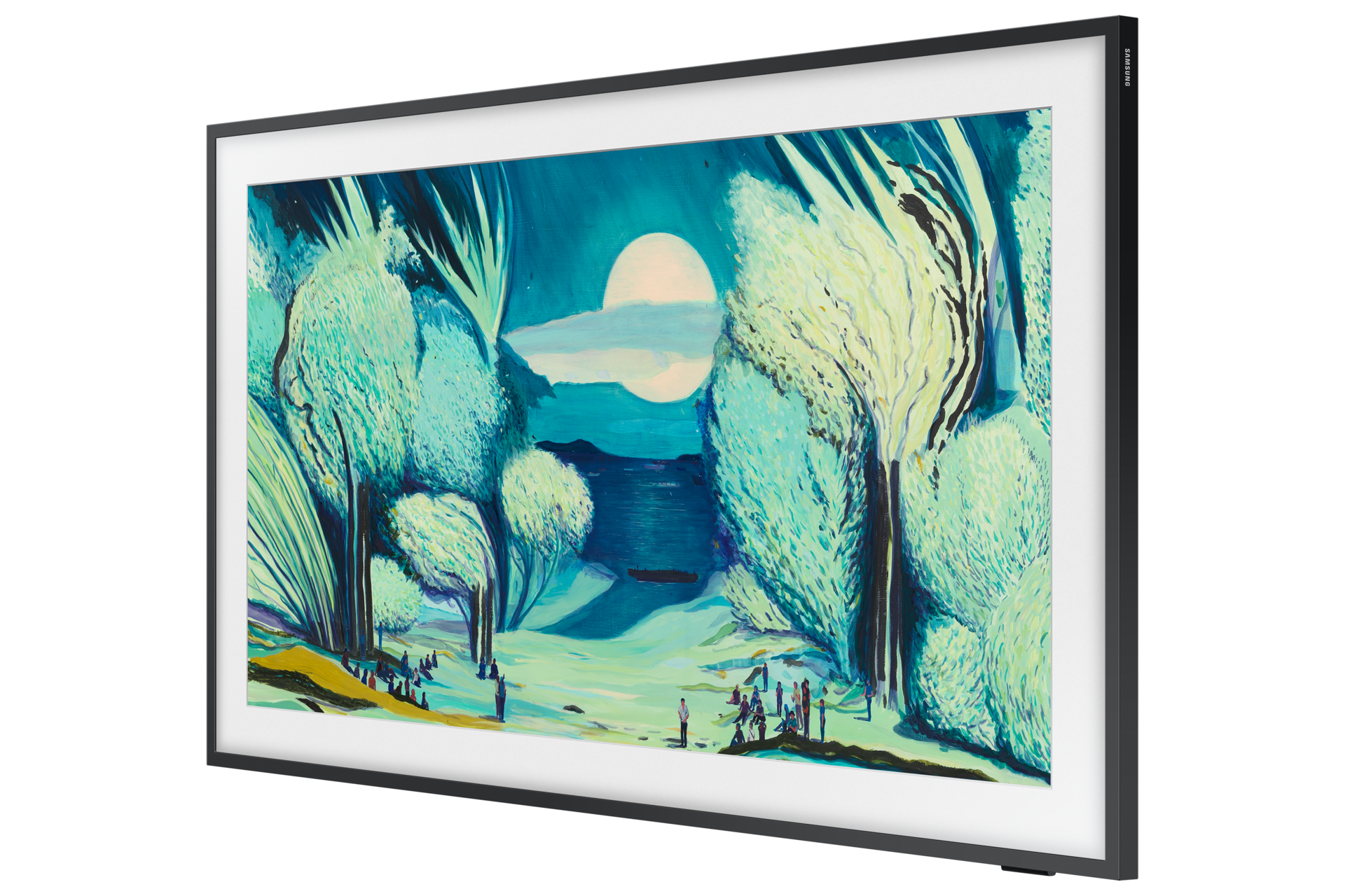 The Frame 4K Samsung Vision AI Smart TV (2025) R-Perspective3 Black 