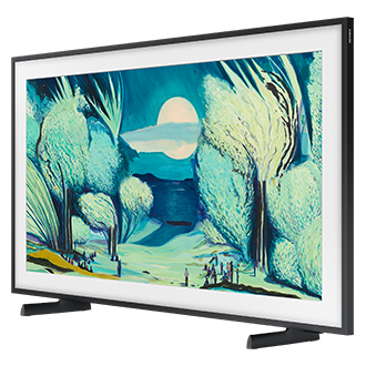The Frame 4K Samsung Vision AI Smart TV (2025) R-Perspective1 Black 