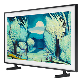 The Frame 4K Samsung Vision AI Smart TV (2025) R-Perspective2 Black 