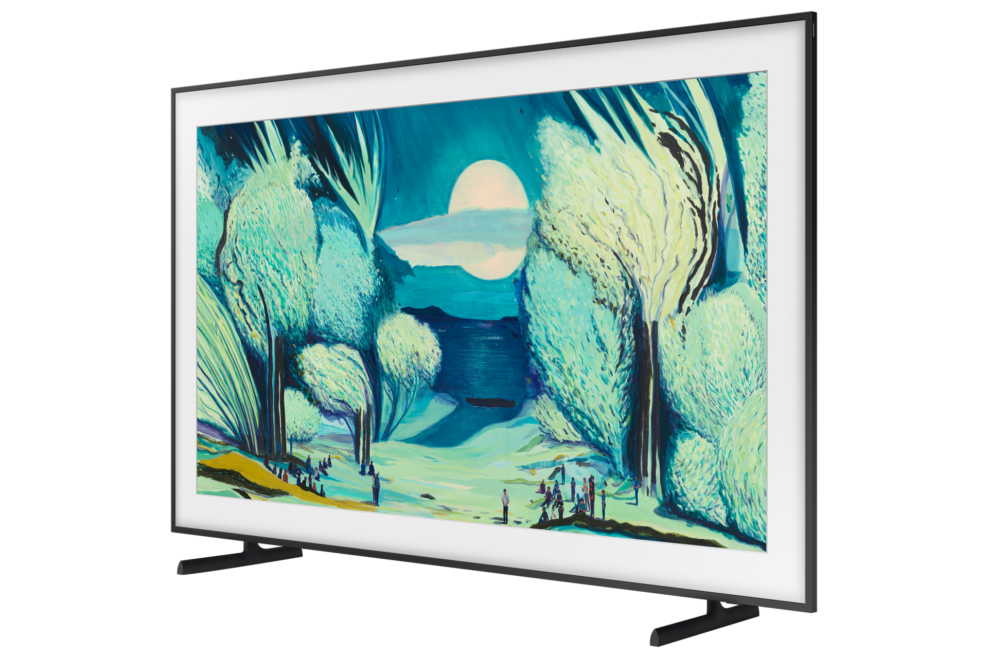 The Frame 4K Samsung Vision AI Smart TV (2025) R-Perspective2 Black 