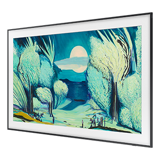 The Frame 4K Samsung Vision AI Smart TV (2025) R-Perspective3 Black 