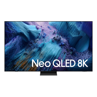 98" Neo QLED QN990F 8K Samsung Vision AI Smart TV (2025) Front Black 