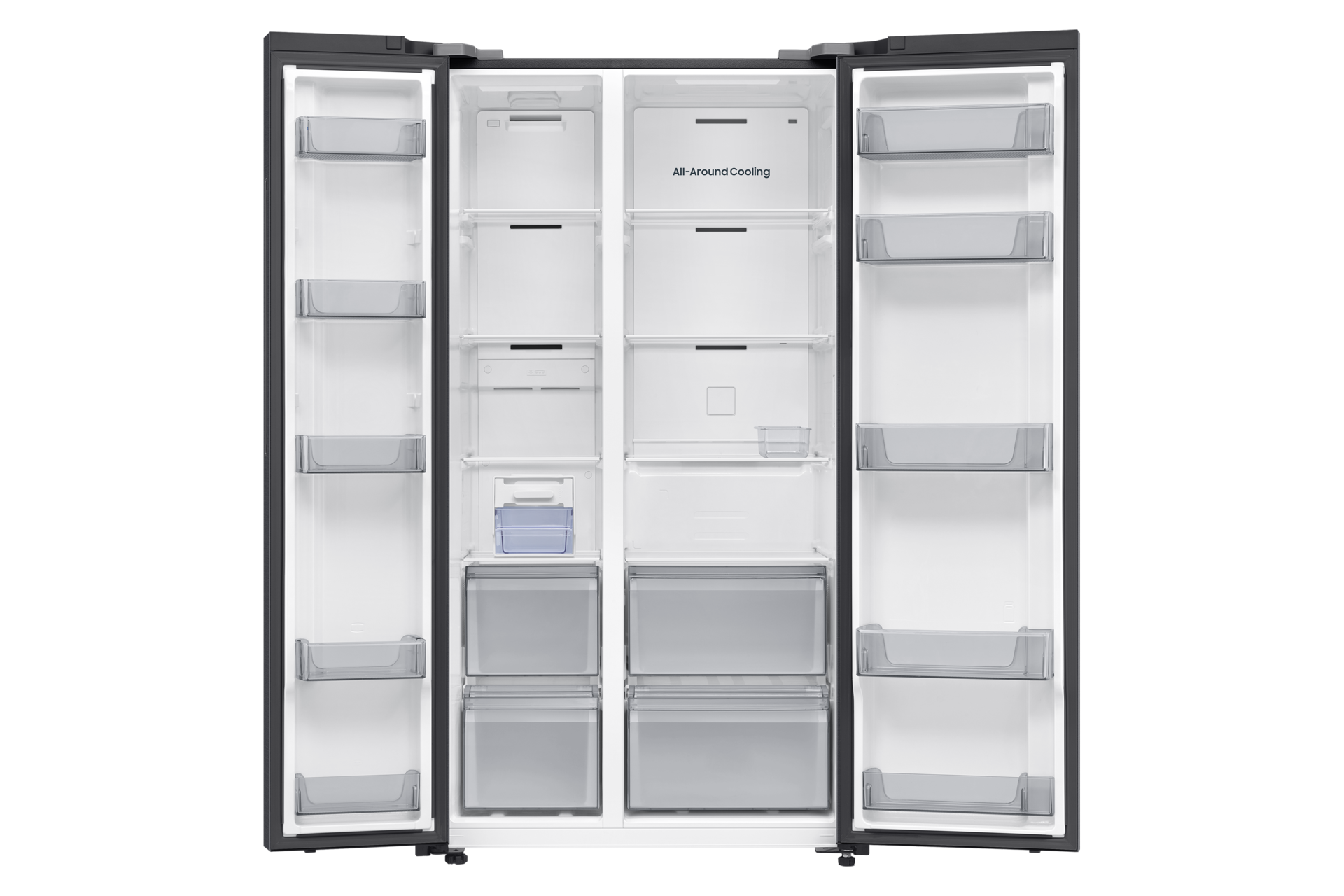 Bespoke AI Refrigerator SBS AI Energy mode Front-Open-without-food Black Doi 