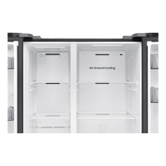 Bespoke AI Refrigerator SBS AI Energy mode Detail-All-Around-Cooling Black Doi 