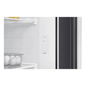 Bespoke AI Refrigerator SBS AI Energy mode Detail-Internal-display Black Doi 