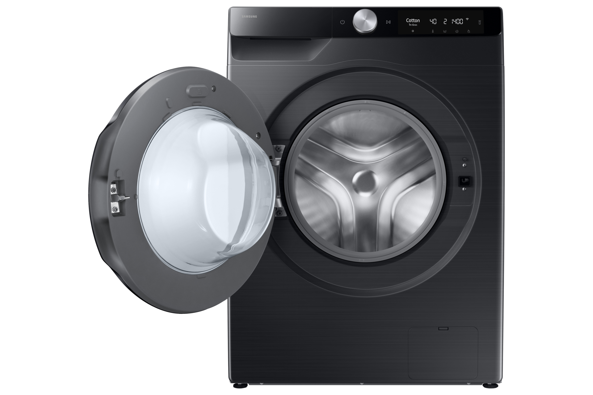 Washing machine and dryer with AI EcoBubble+ᵀᴹ, 12/7 kg capacity Front-Open Black 