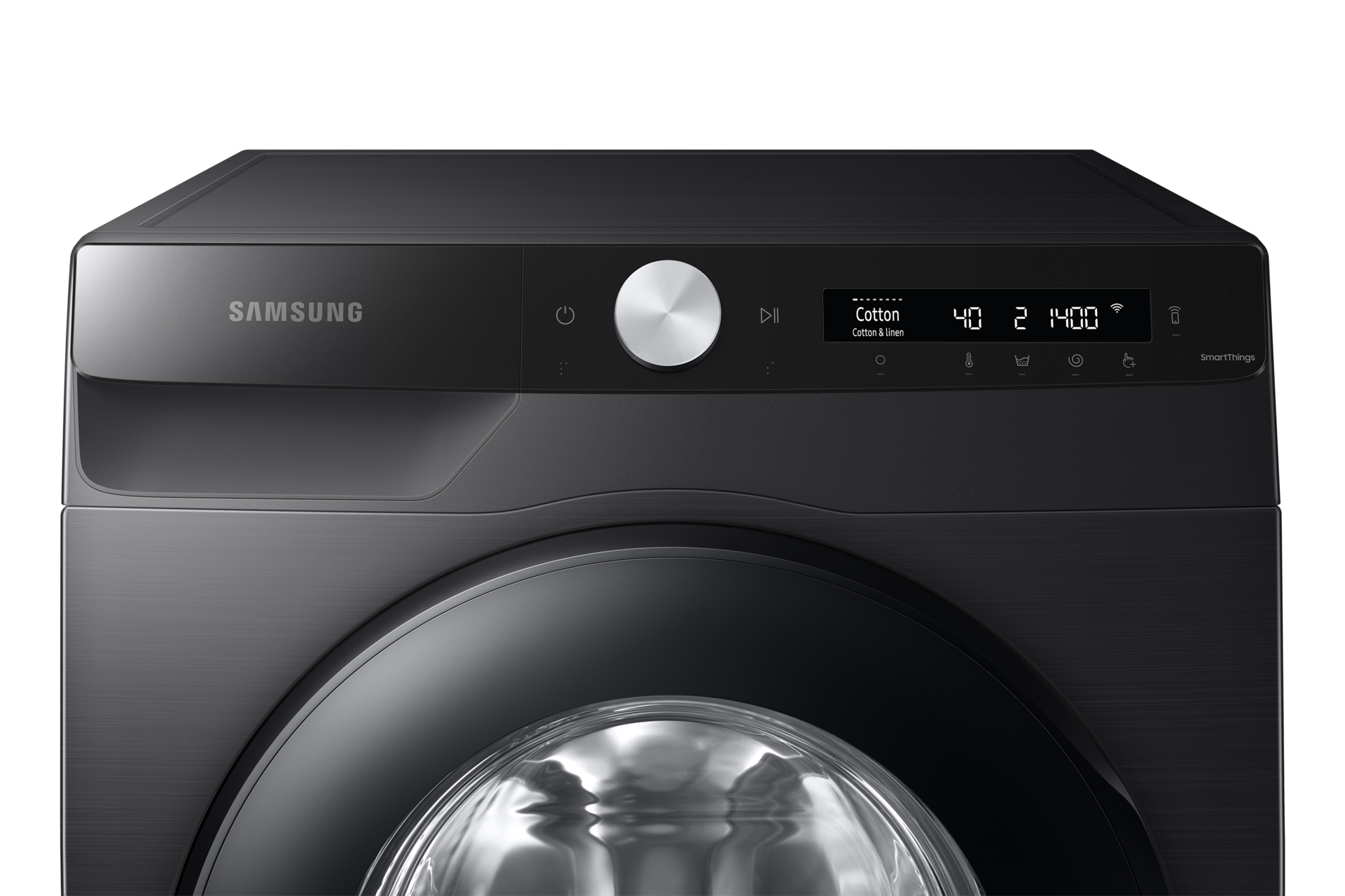 Front-load washing machine with EcoBubble™ and AI Energy Mode, 13 kg capacity Panel-Control-2 Black 