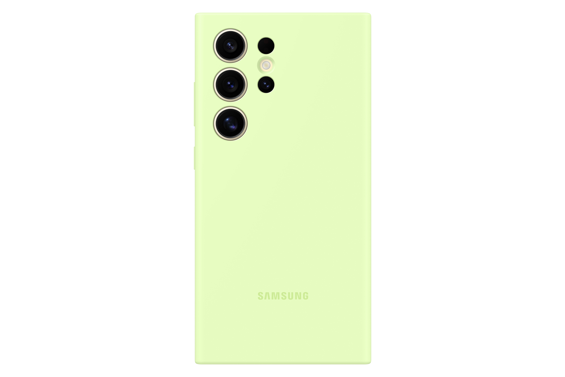 Funda de silicona Samsung verde para Galaxy S24 Ultra - Funda para