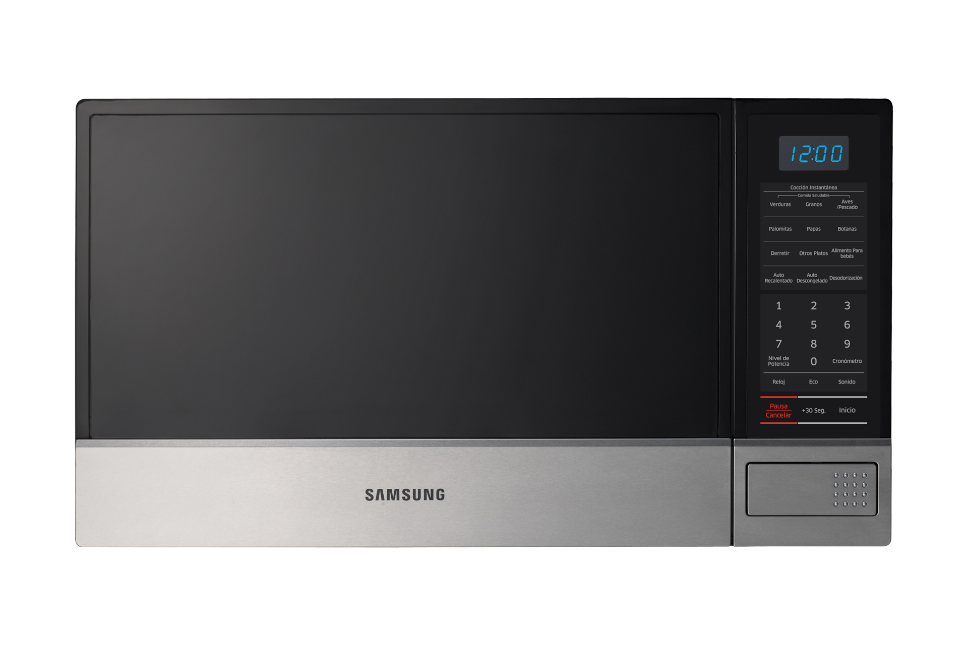 Horno Microondas Samsung 1.1 pies, Sistema de cocción inteligente, blanco  AMW8113W/XAX