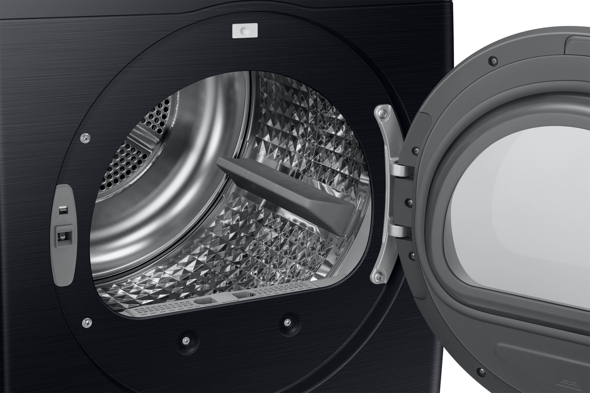 Laundry Dryer 11kg with Sensor Dry and Reversible Door, Black Detail-Drum Black 