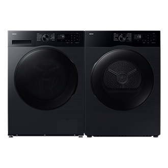 Laundry Dryer 11kg with Sensor Dry and Reversible Door, Black Front-Pair Black 