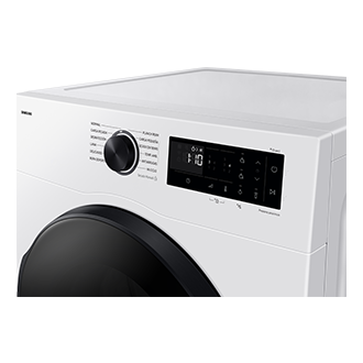 Laundry Dryer 11kg with Sensor Dry and Reversible Door, Black Panel-Control White 