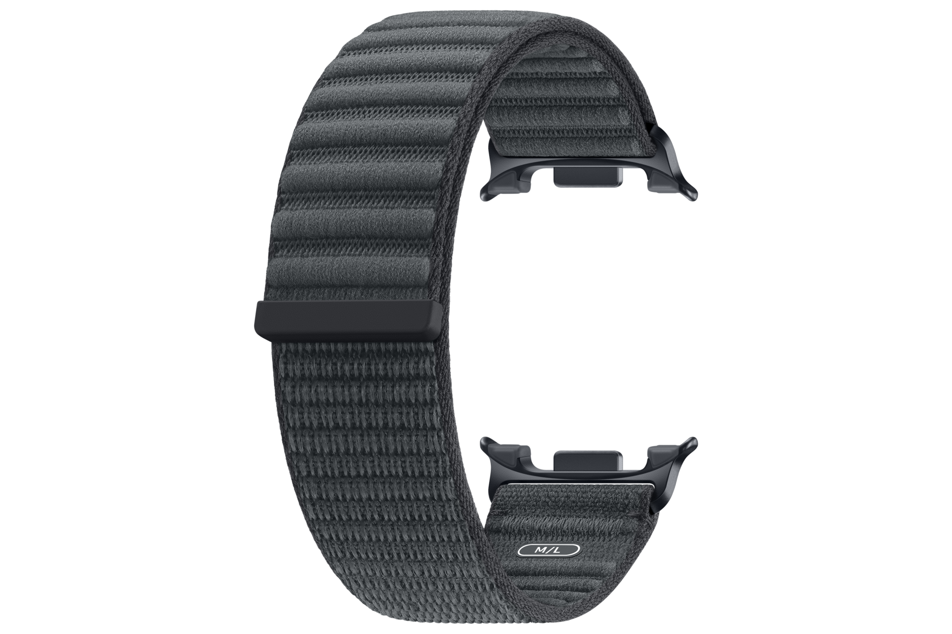 Fabric Band (M/L) for Galaxy Watch9 (Watch8) Back-Perspective Black 
