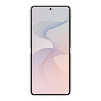 Galaxy Z Flip8 Silicone Ring Magnet Case Back Cream 